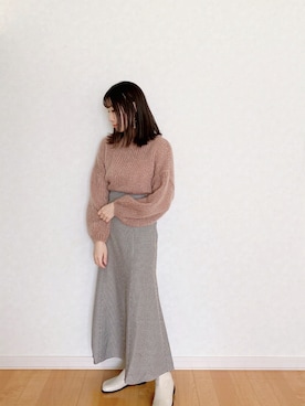 𝘮𝘢𝘴𝘩𝘶さん（レディース・160cm）の冬コーディネート