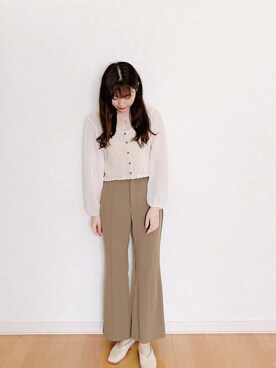 「Amiur（エミレ）のアイテム（シューズ）」を使った、𝘮𝘢𝘴𝘩𝘶さん（レディース・160cm）の秋コーディネート