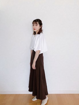 「Amiur（エミレ）のアイテム（シューズ）」を使った、𝘮𝘢𝘴𝘩𝘶さん（レディース・160cm）の秋コーディネート