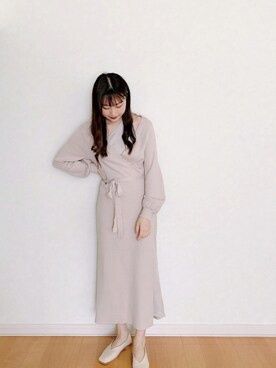 「Amiur（エミレ）のアイテム（シューズ）」を使った、𝘮𝘢𝘴𝘩𝘶さん（レディース・160cm）の秋コーディネート