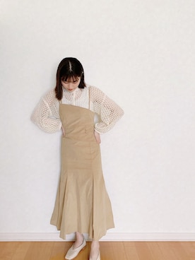 「Amiur（エミレ）のアイテム（シューズ）」を使った、𝘮𝘢𝘴𝘩𝘶さん（レディース・160cm）の春コーディネート