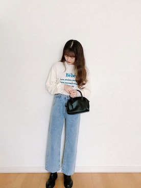 「CLEA（クレア）のアイテム（ブーツ）」を使った、𝘮𝘢𝘴𝘩𝘶さん（レディース・160cm）の秋コーディネート