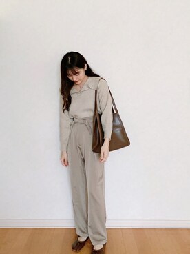 𝘮𝘢𝘴𝘩𝘶さん（レディース・160cm）の秋コーディネート