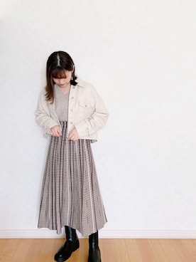 𝘮𝘢𝘴𝘩𝘶さん（レディース・160cm）の冬コーディネート