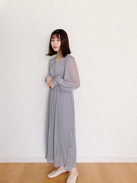 「Amiur（エミレ）のアイテム（シューズ）」を使った、𝘮𝘢𝘴𝘩𝘶さん（レディース・160cm）の春コーディネート