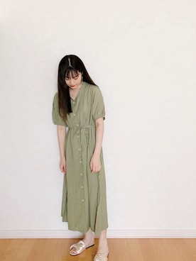 「destin（デスティン）のアイテム」を使った、𝘮𝘢𝘴𝘩𝘶さん（レディース・160cm）の夏コーディネート