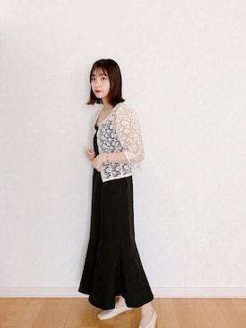 「Amiur（エミレ）のアイテム（シューズ）」を使った、𝘮𝘢𝘴𝘩𝘶さん（レディース・160cm）の春コーディネート