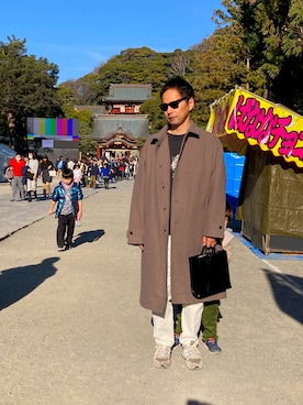 「BAYFLOW（ベイフロー）のアイテム（ジャケット/アウター）」を使った、Yuki＊Kuroさん（メンズ・176cm）の冬コーディネート