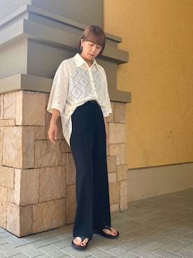 「CPCM」｜「アイテム（サンダル）」を使った、mo_moさん（レディース・158cm）の夏コーディネート