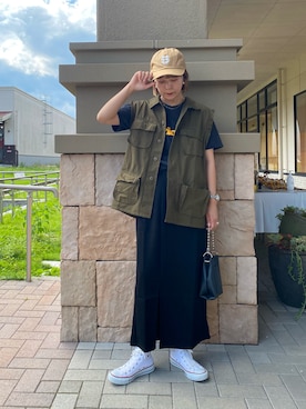 「CPCM」｜「アイテム（キャップ）」を使った、mo_moさん（レディース・158cm）の夏コーディネート