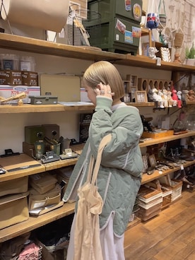 「niko and...（ニコアンド）のアイテム（ジャケット/アウター）」を使った、みきてぃ24さん（骨格ウェーブ・レディース・158cm）の冬コーディネート