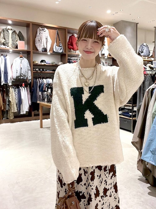 チャンキーロゴニットプルオーバー（ニット/セーター）｜niko and