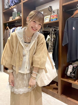 「アイテム（パーカー）」を使った、みきてぃ24さん（レディース・158cm）の夏コーディネート