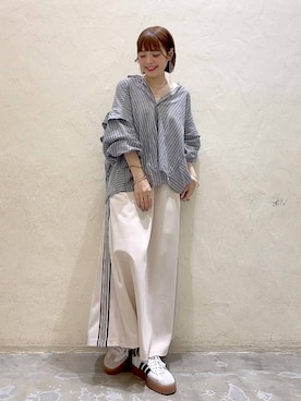 「niko and...（ニコアンド）のアイテム（アクセサリー）」を使った、みきてぃ24さん（骨格ウェーブ・レディース・158cm）の夏コーディネート