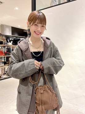 「JEANASIS（ジーナシス）のアイテム」を使った、みきてぃ24さん（レディース・158cm）の秋コーディネート