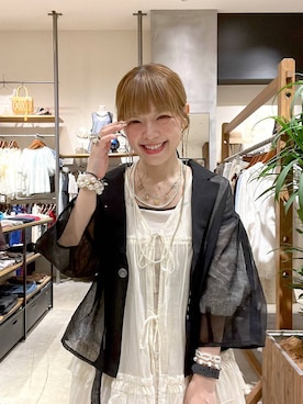 「アイテム（アンクレット）」を使った、みきてぃ24さん（レディース・158cm）の夏コーディネート