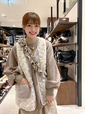 「アイテム（スマホグッズ）」を使った、みきてぃ24さん（レディース・158cm）の秋コーディネート
