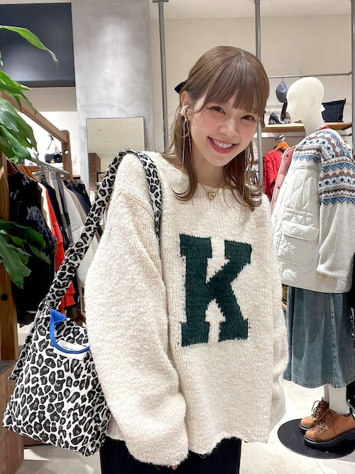 チャンキーロゴニットプルオーバー（ニット/セーター）｜niko and