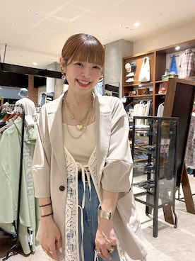 「WIGGLE WIGGLE（ウィグルウィグル）のアイテム」を使った、みきてぃ24さん（レディース・158cm）の夏コーディネート