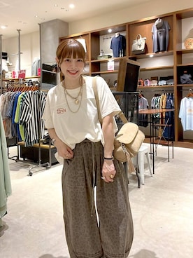 「niko and...（ニコアンド）の【NKJ 2025AW】REMAKE BARREL DENIM（デニムパンツ）」を使った、みきてぃ24さん（レディース・158cm）の夏コーディネート