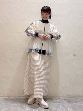 「niko and...（ニコアンド）のアイテム（ブーツ）」を使った、みきてぃ24さん（骨格ウェーブ・レディース・158cm）の冬コーディネート