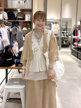 「JEANASIS（ジーナシス）のアイテム」を使った、みきてぃ24さん（レディース・158cm）の夏コーディネート