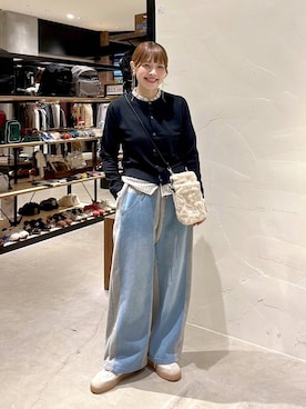 「niko and...（ニコアンド）のアイテム」を使った、みきてぃ24さん（レディース・158cm）の秋コーディネート