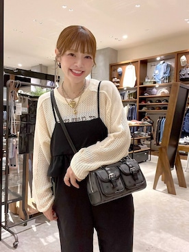 「アイテム（オールインワン・サロペット）」を使った、みきてぃ24さん（レディース・158cm）の秋コーディネート