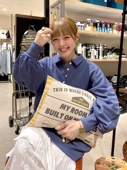 SECOND TETSUYA アニバ クッション niko and（ニコアンド）の「メッセージクッション（クッション