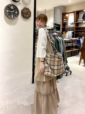 「niko and...（ニコアンド）のアイテム」を使った、みきてぃ24さん（レディース・158cm）の秋コーディネート