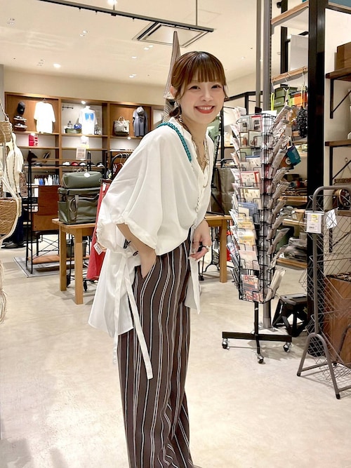 ニコアンド★今季新作★人気完売★ストライプパジャパン niko and（ニコアンド）の「ストライプパジャパン（その他