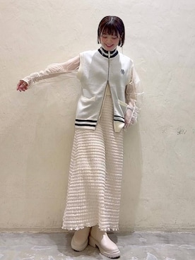 「niko and...（ニコアンド）のアイテム（ブーツ）」を使った、みきてぃ24さん（骨格ウェーブ・レディース・158cm）の冬コーディネート