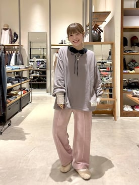 「niko and...（ニコアンド）のストラップシューズ / 抗菌消臭（パンプス、ベージュ系）」を使った、みきてぃ24さん（レディース・158cm）の秋コーディネート