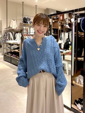 「体型カバー」｜「アイテム（アクセサリー）」を使った、みきてぃ24さん（レディース・158cm）の秋コーディネート