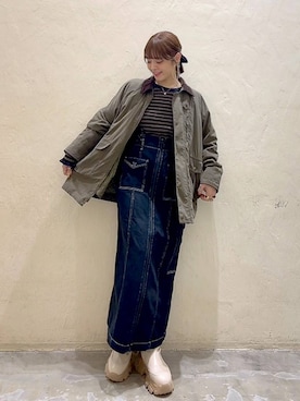 「niko and...（ニコアンド）のアイテム（ジャケット/アウター）」を使った、みきてぃ24さん（骨格ウェーブ・レディース・158cm）の秋コーディネート