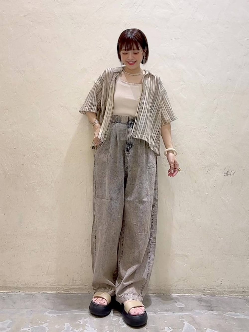 みきてぃ24さんの「【PUMA(プーマ)】MAYU PUFFY SANDAL（PUMA）」を使ったコーディネートの1枚目の写真