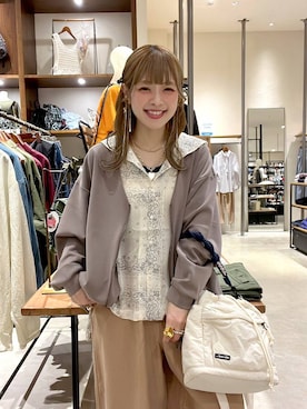 「niko and...（ニコアンド）のアイテム」を使った、みきてぃ24さん（レディース・158cm）の春コーディネート