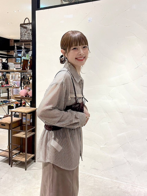 送料関税込み＜ELF SACK＞2in1ワンピース&スカート★新作★ 配色レースケープライクワンピース | Rlab store
