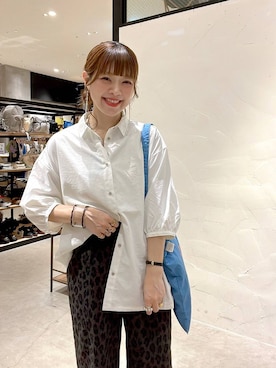 「niko and...（ニコアンド）のDRYクシュイージーパンツ（その他パンツ）」を使った、みきてぃ24さん（レディース・158cm）の夏コーディネート