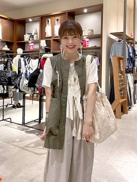 「niko and...（ニコアンド）のアイテム」を使った、みきてぃ24さん（レディース・158cm）の夏コーディネート