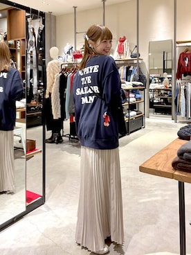 「アイテム（バレッタ/ヘアクリップ）」を使った、みきてぃ24さん（レディース・158cm）の冬コーディネート