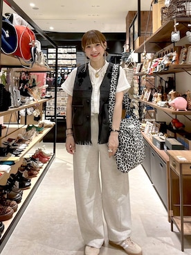「niko and...（ニコアンド）のアイテム（スウェットパンツ）」を使った、みきてぃ24さん（レディース・158cm）の夏コーディネート