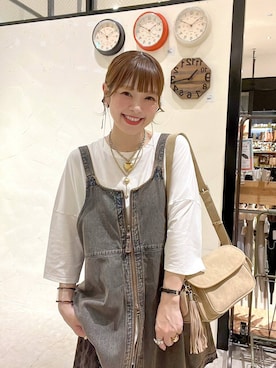 「niko and...（ニコアンド）のアイテム」を使った、みきてぃ24さん（レディース・158cm）の夏コーディネート