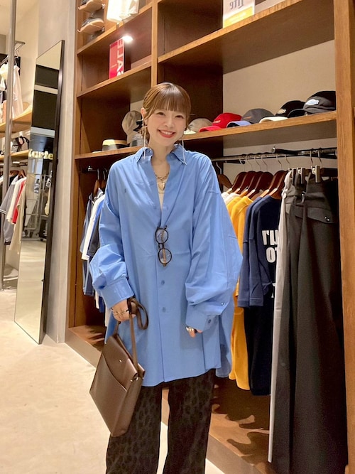 竹下玲奈×NAVYS】コラボ BIGシャツチュニック（シャツ/ブラウス