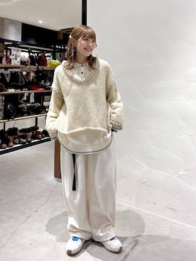 「アイテム（バレッタ/ヘアクリップ）」を使った、みきてぃ24さん（レディース・158cm）の冬コーディネート