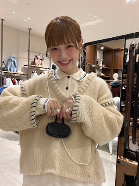 「アイテム（チャーム）」を使った、みきてぃ24さん（レディース・158cm）の冬コーディネート