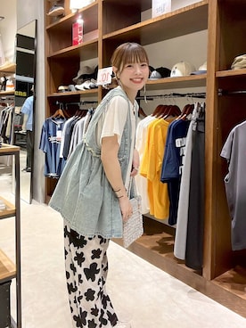 「niko and...（ニコアンド）のアイテム」を使った、みきてぃ24さん（レディース・158cm）の夏コーディネート