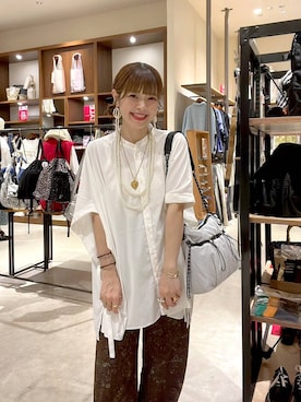 「niko and...（ニコアンド）のアイテム」を使った、みきてぃ24さん（レディース・158cm）の夏コーディネート