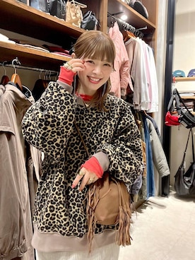 「アイテム（バレッタ/ヘアクリップ）」を使った、みきてぃ24さん（レディース・158cm）の冬コーディネート