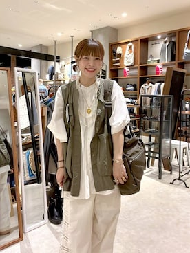 「ナチュラル」｜みきてぃ24さん（レディース・158cm）の夏コーディネート